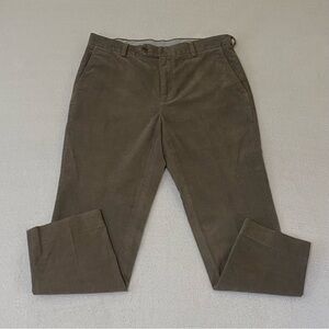 Brooks Brothers Milano Men's Corduroy 34W 31L Brown Pants
